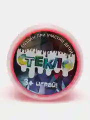 Красный слайм "Стекло" FiZZ с блестками лизун