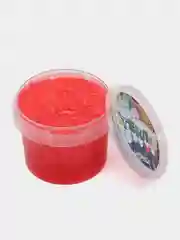 Красный слайм "Стекло" FiZZ с блестками лизун