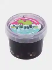 Фиолетовый слайм "Стекло", с декоративными наполнителями