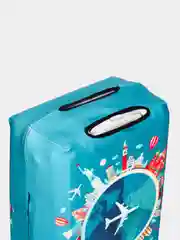 Бирюзовый чехол для чемодана