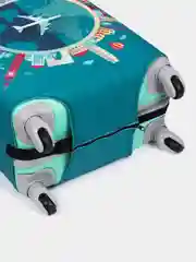 Бирюзовый чехол для чемодана