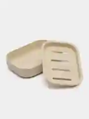 Бежевый мыльница со съемным дном, пластиковая