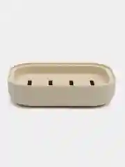Бежевый мыльница со съемным дном, пластиковая