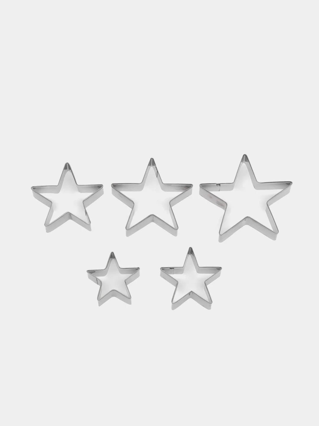Форма кулинарная для готовки, выпечки без ручки, 5 шт в упаковке, Звёзды