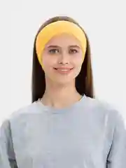 Желтый спортивная повязка для волос на голову, фитнес повязка