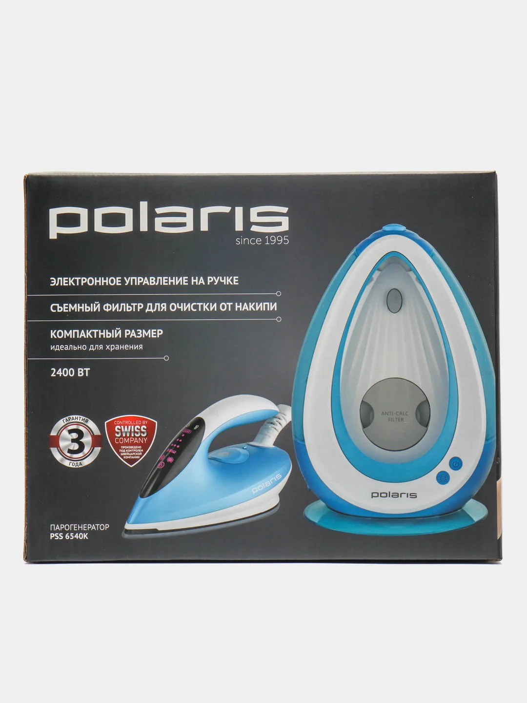 Парогенератор Polaris PSS 6540K, бело-бирюзовый