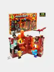 Конструктор 856-915 деталей с LED подсветкой, по мотивам игры Minecraft, для детей
