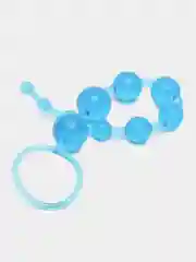 Голубой анальные бусы