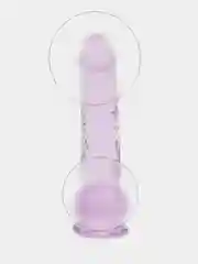 Фиолетовый прозрачный фаллоимитатор