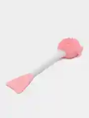 Розовый щеточка для умывания с лопаткой для маски