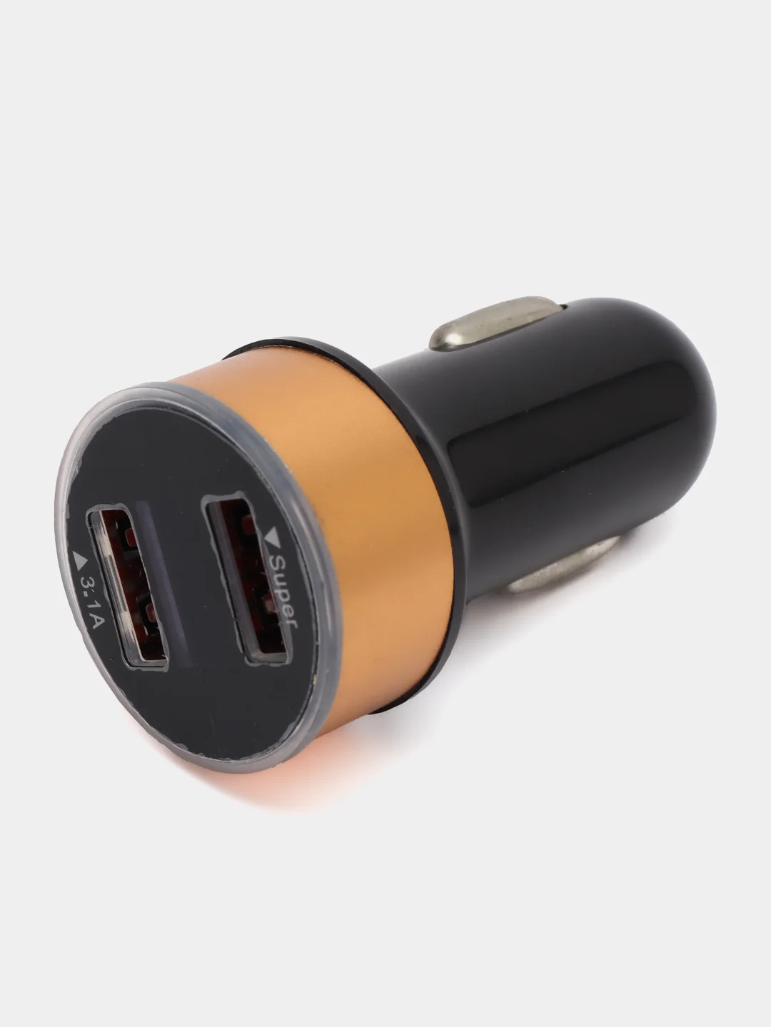 Золотой автомобильное зарядное устройство, 2 USB