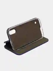 Синий чехол книжка Samsung Galaxy A01, Самсунг Галакси А01