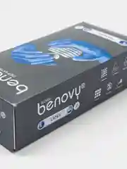 Перчатки одноразовые, латексные, L, 50 шт/уп, неопудренные, HIGH RISK, синие, "BENOVY"