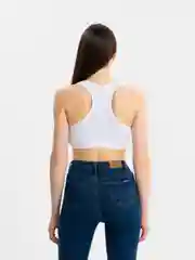 Белый топ женский, базовый, спортивный