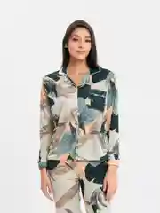 Мятный пижама женская с брюками и рубашкой, домашняя одежда для сна, 8 принтов