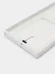 Белый чехол для Samsung Galaxy S23 Ultra, Самсунг С23 ультра силиконовый, с карманом для карты