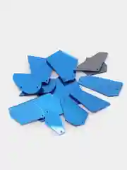Тёмно-бирюзовый зеркальные пришивные стразы, упаковка 10 штук