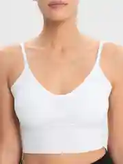 Белый базовый топ женский