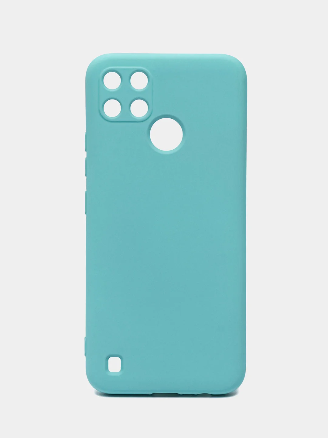 Тёмно-бирюзовый чехол силиконовый для Realme C21Y, Realme C25Y Реалми С21У / С25У Silicone Cover