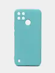 Тёмно-бирюзовый чехол силиконовый для Realme C21Y, Realme C25Y Реалми С21У / С25У Silicone Cover