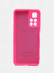 Тёмно-розовый чехол силиконовый для Xiaomi Poco M4 Pro 5G, Redmi Note 11 5G, Сяоми Поко М4 Про 5G