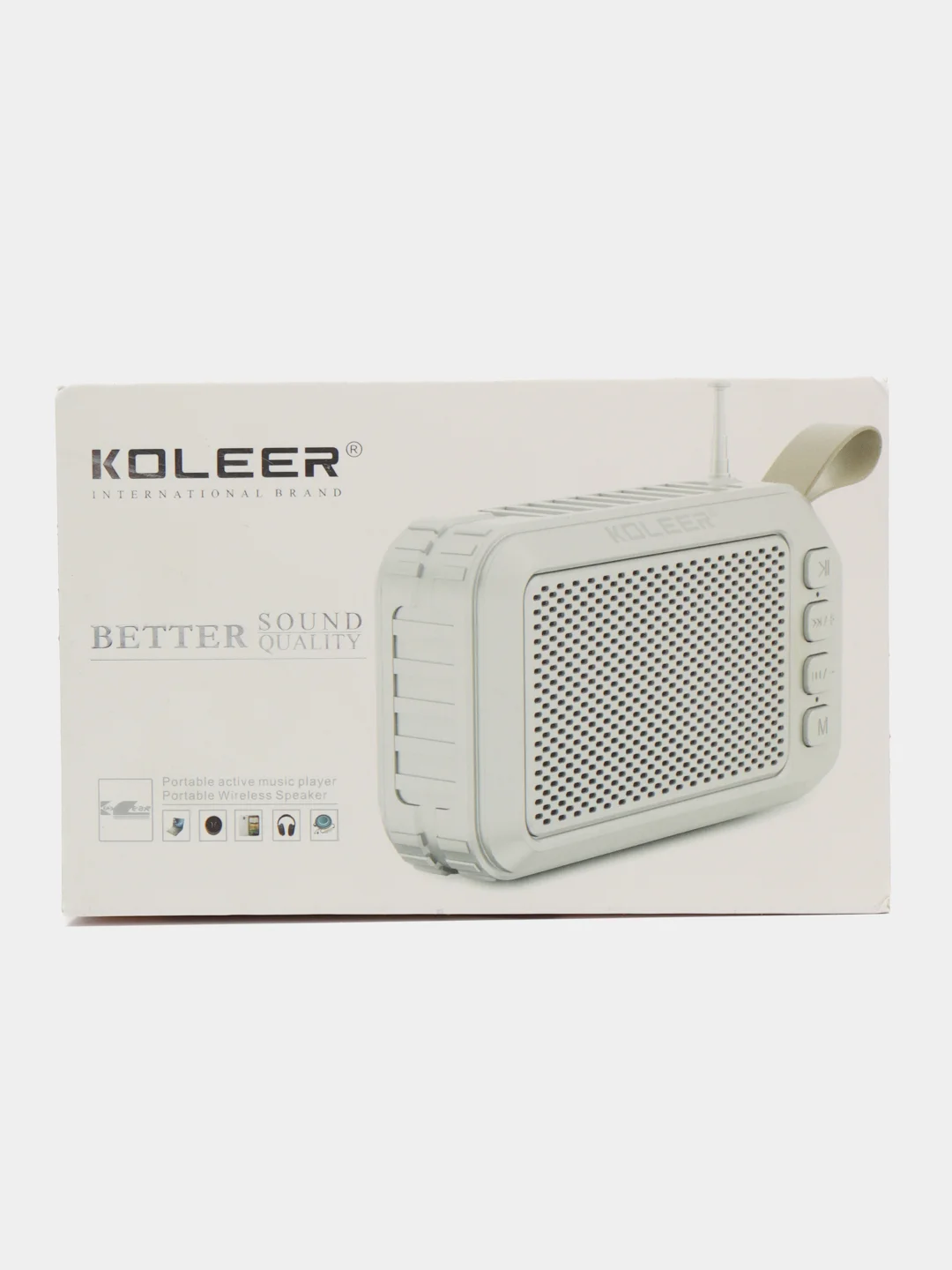 Синий колонка портативная KOLEER S-26, колонка блютуз, колонка беспроводная, портативная колонка