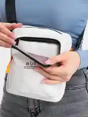 Белый женская сумка через плечо