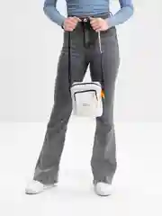 Белый женская сумка через плечо