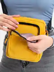 Желтый женская сумка через плечо