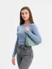 Зеленый сумка женская с цепочкой