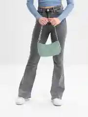 Зеленый сумка женская с цепочкой