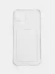 Чехол iPhone 12 Pro, 14 Max, 13 Pro Max, с карманом для карт, прозрачный