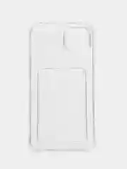 Чехол iPhone 12 Pro, 14 Max, 13 Pro Max, с карманом для карт, прозрачный