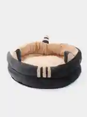 Серый лежанка для домашних животных, собаки, кошки, со съемной подушкой, ушками и игрушкой