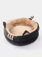 Серый лежанка для домашних животных, собаки, кошки, со съемной подушкой, ушками и игрушкой