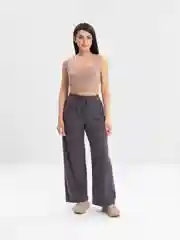 Угольный брюки женские, палаццо, летние
