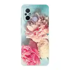 Конфетный силиконовый чехол на Xiaomi Redmi 12C/Poco C55 / Редми 12C/Поко C55 прозрачный, с рисунком