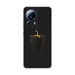 Разноцветный силиконовый чехол на Xiaomi 13 Lite / Сяоми 13 Лайт прозрачный, с рисунком, защита камеры