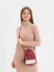 Бордовый сумка женская, через плечо, из эко кожи