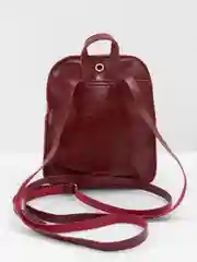 Бордовый сумка женская, через плечо, из эко кожи
