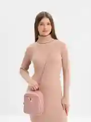 Розовый сумка женская, через плечо, из эко кожи