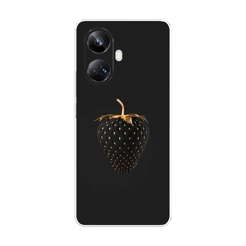 Разноцветный чехол на Realme 10 Pro+ / Реалми 10 Про плюс прозрачный, с рисунком, защита камеры