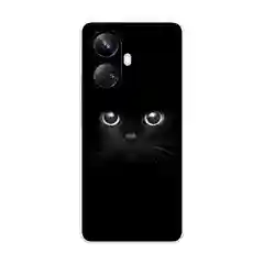 Шоколадный чехол на Realme 10 Pro+ / Реалми 10 Про плюс прозрачный, с рисунком, защита камеры