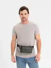 Зеленый сумка унисекс, на пояс, через плечо