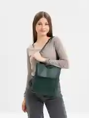 Тёмно-зелёный сумка женская, через плечо, из эко кожи