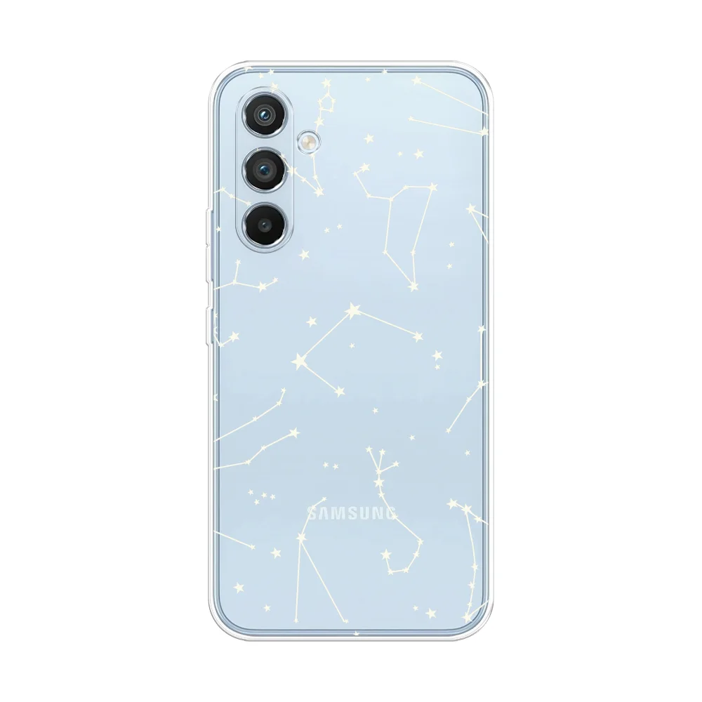 Прозрачный силиконовый чехол на Samsung Galaxy A54 5G / Самсунг A54 прозрачный, с рисунком