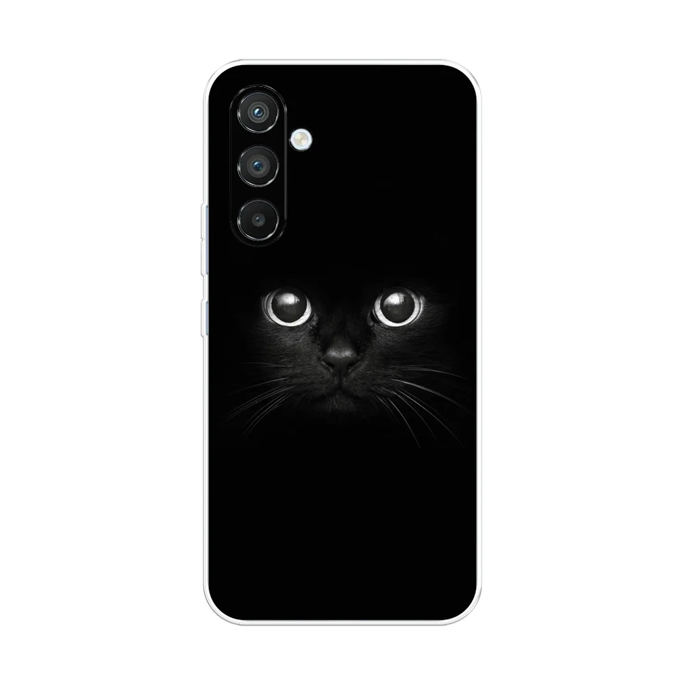 Шоколадный силиконовый чехол на Samsung Galaxy A54 5G / Самсунг A54 прозрачный, с рисунком