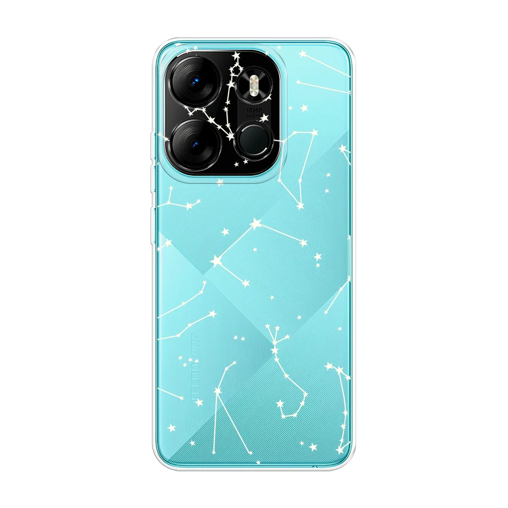 Прозрачный силиконовый чехол на Tecno Spark Go 2023/Pop 7 Pro/Infinix Smart 7 / Текно Спарк Гоу 2023