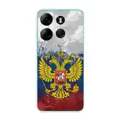 Синий силиконовый чехол на Tecno Spark Go 2023/Pop 7 Pro/Infinix Smart 7 / Текно Спарк Гоу 2023