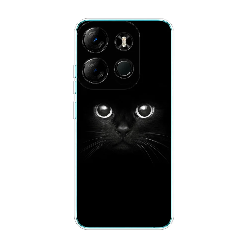 Шоколадный силиконовый чехол на Tecno Spark Go 2023/Pop 7 Pro/Infinix Smart 7 / Текно Спарк Гоу 2023